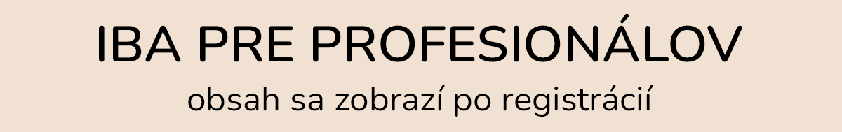 iba pre profesionálov banner